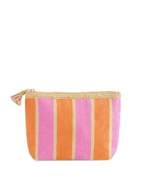 NWT Shiraleah Capri Zip Pouch Makeup Bridal Travel Beach Girls Trip Pool Storage